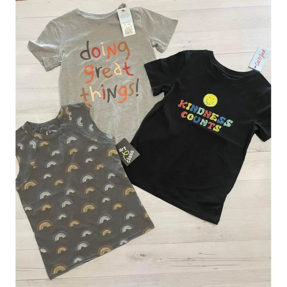 kids cat‎ & jack/ art class tshirt bundle 5T